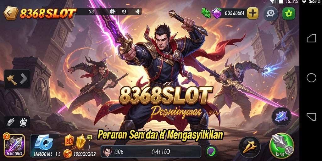Screenshot tampilan pertarungan seru di game 8368SLOT.