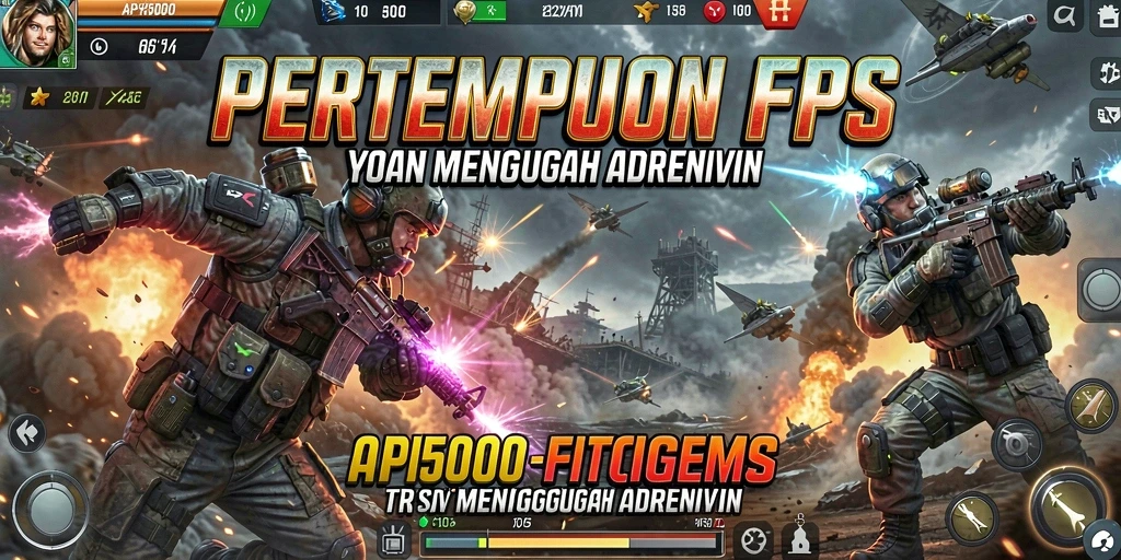 Tangkapan layar API5000 menampilkan aksi pertempuran yang mendebarkan.