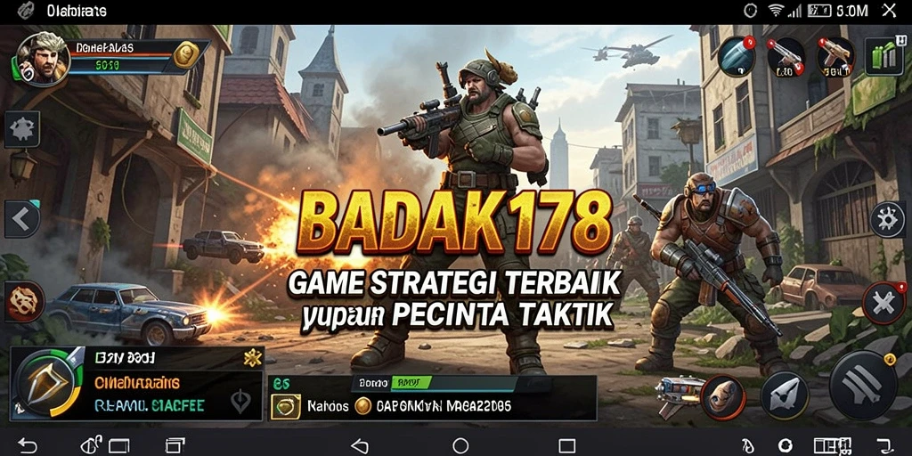 Tangkapan layar BADAK178 menampilkan pertempuran strategis yang intens.