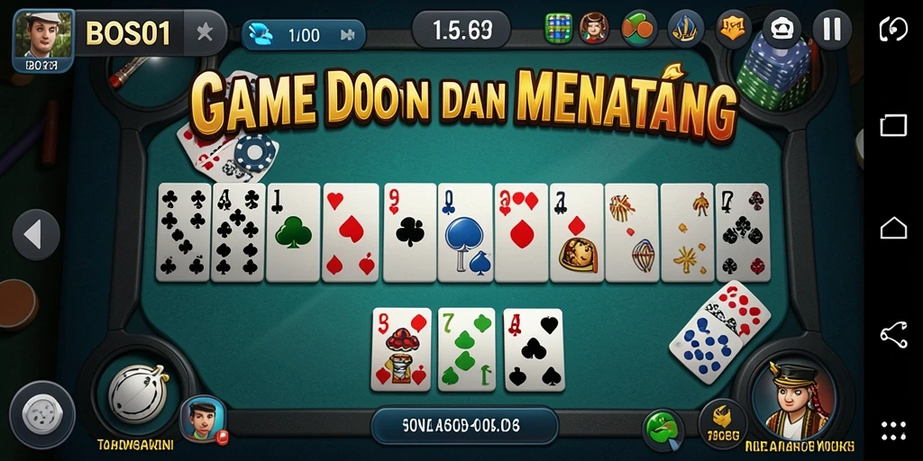 Gameplay seru domino dengan berbagai mode permainan.