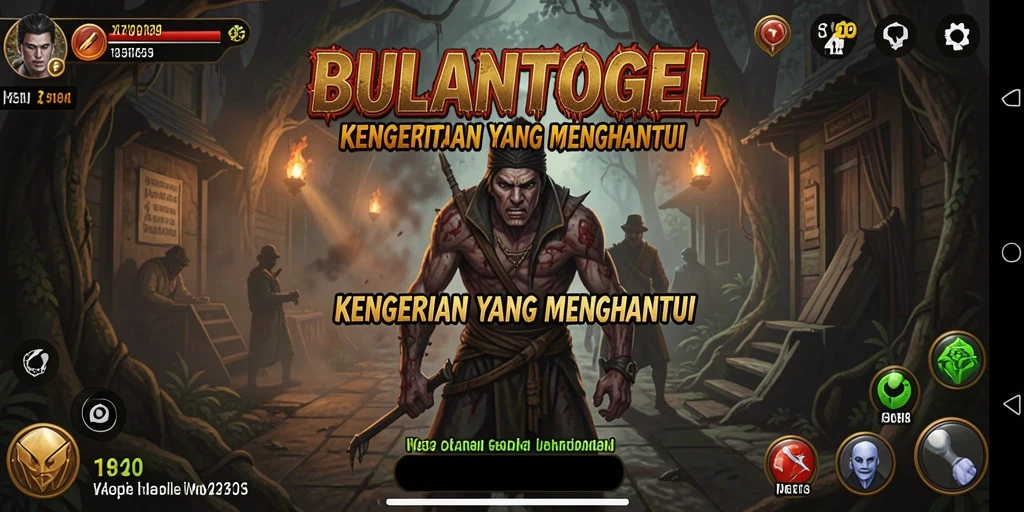Tangkapan layar gameplay BULANTOGEL saat menghadapi monster.