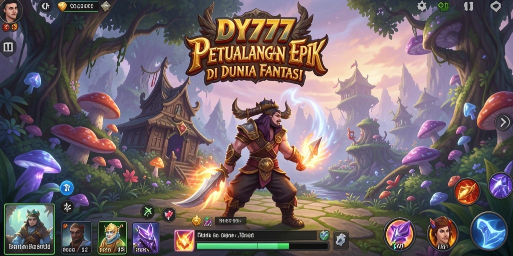Tampilan gameplay <strong>DY777</strong> dengan petualangan seru dan grafis menawan.