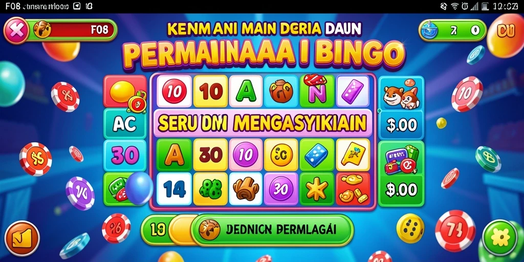 Gameplay menarik dari Bingo di aplikasi F08.