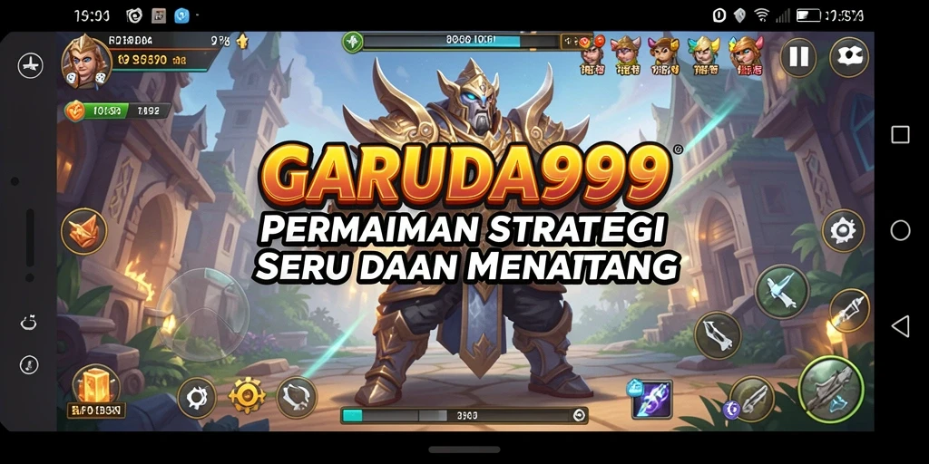 Tampilan screenshot utama GARUDA999 memperlihatkan tindakan gameplay strategis yang mendebarkan.