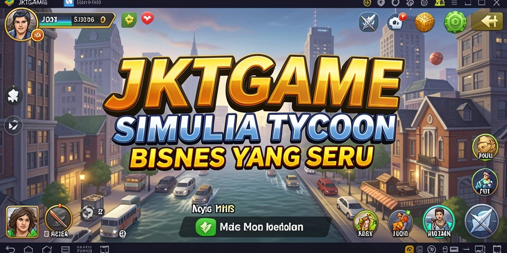 Tampilan seru gameplay Tycoon JKTGAME dengan grafis menarik.