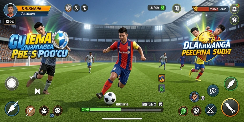 Gameplay seru dalam KRISNA96 yang menampilkan berbagai olahraga.