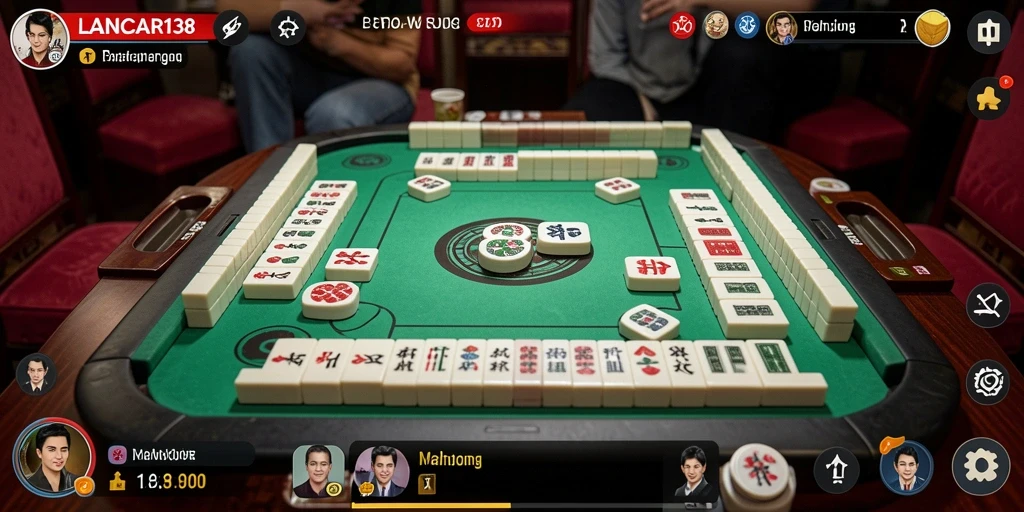 Tampilan gameplay seru LANCAR138 dalam permainan Mahjong.