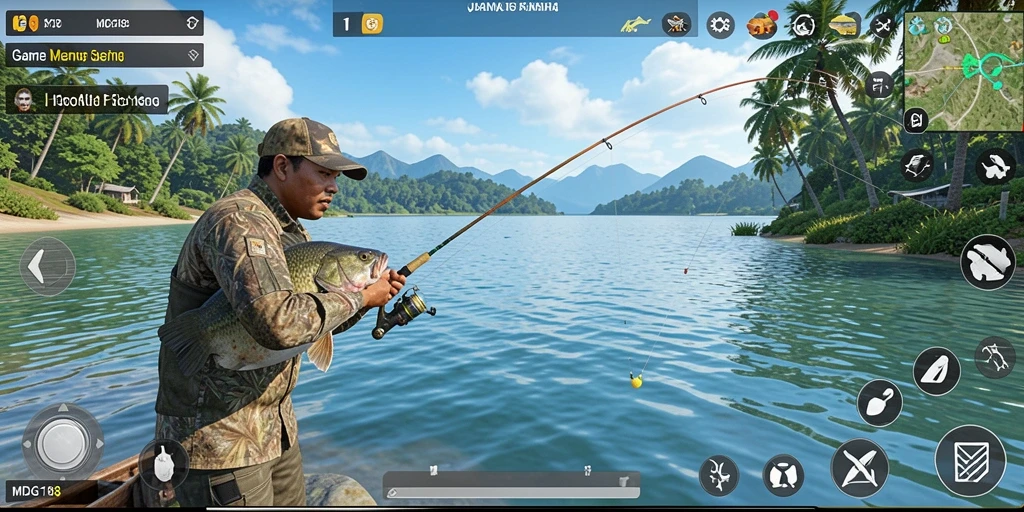 Tangkapan besar di MDG188, menampilkan keseruan gameplay Fishing.