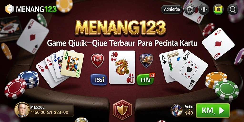 Tampilan gameplay seru dalam MENANG123, dengan kartu yang menarik.