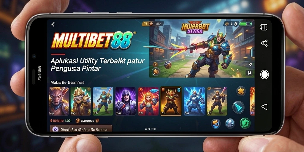 Tampilan utama MULTIBET88 dengan fitur-fitur Utility yang menarik.