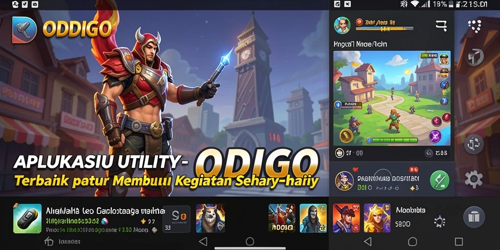 Tampilan antarmuka ODDIGO yang intuitif dan efisien untuk kebutuhan utility.