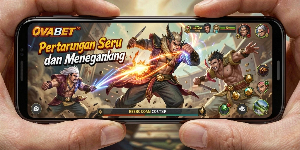 Tangkapan layar gameplay penuh aksi dari OVABET.