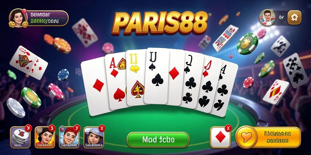 Tampilan seru dari gameplay Domino PARIS88 yang penuh tantangan.