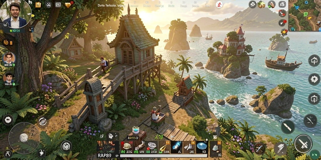Gameplay Open World yang mendebarkan dan penuh petualangan.
