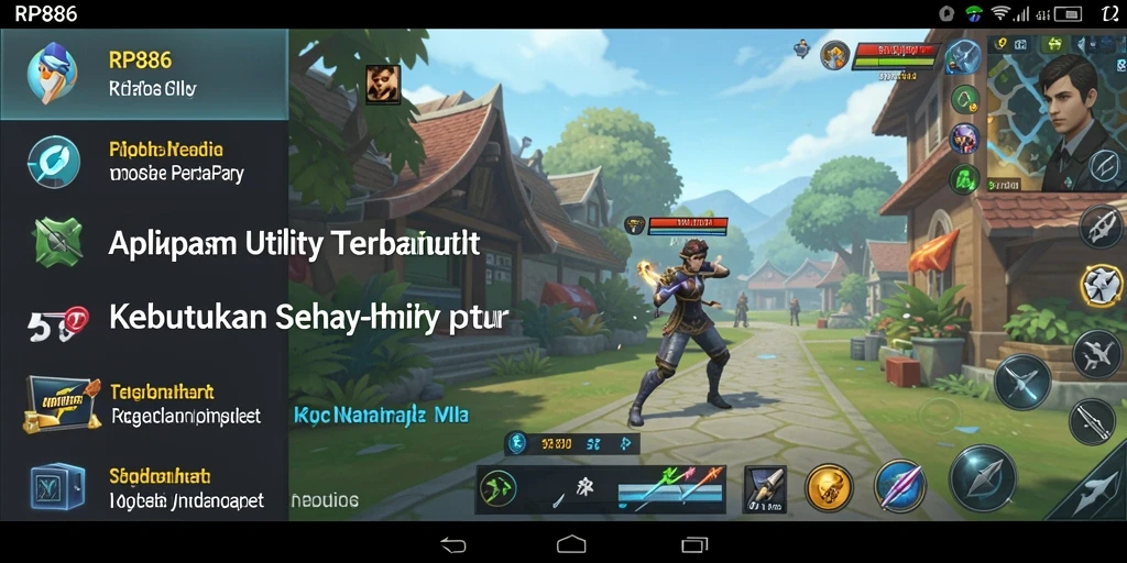 Screenshot utama RP886 menampilkan antarmuka aplikasi Utility yang user-friendly.