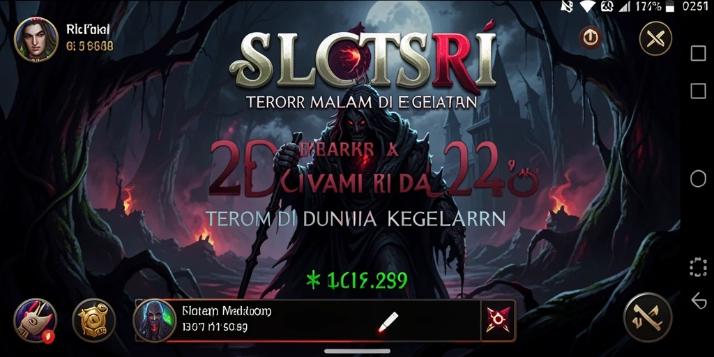 Screenshot utama dari SLOTSRI menampilkan suasana gameplay Horror yang mencekam.