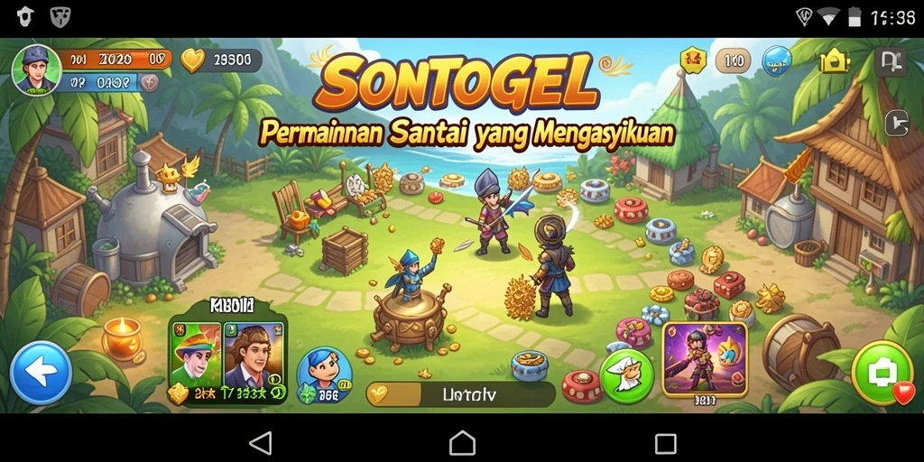 Screenshot gameplay SONTOGEL yang penuh keseruan.