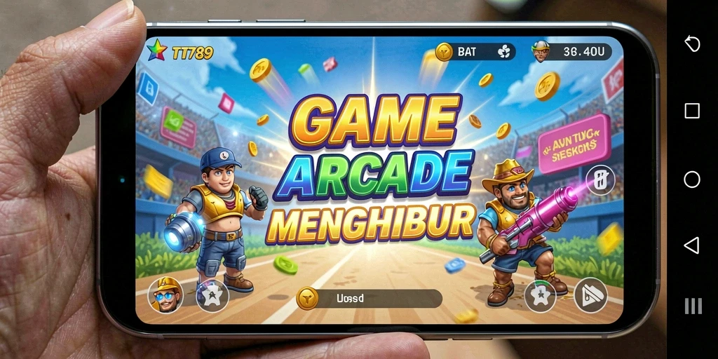 Tampilan screenshot utama TT789 yang menampilkan keseruan gameplay Arcade.