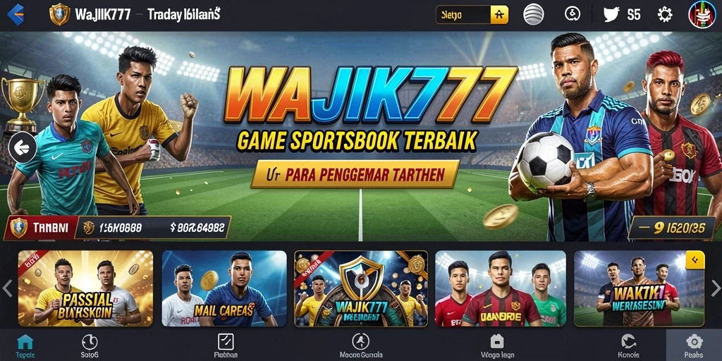 Tampilan menarik dari gameplay taruhan olahraga di WAJIK777.